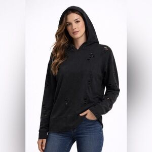 Topshop distress sweater hoodie